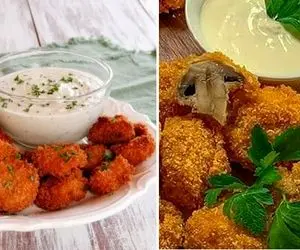 طرز تهیه قارچ سوخاری بدون تخم مرغ / خوشمزه ترین قارچ سوخاری رو اینجوری درست کنید