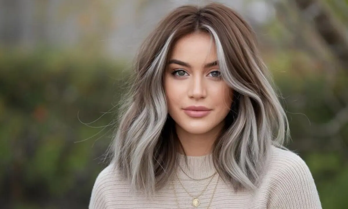 قهوه_ای سرد با هایلایت خاکستری