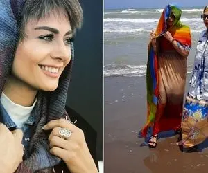 یکتا ناصر واسه مامانش تولد گرفت نور بارون؛ تیپ بهم زدن ساحلی! ولی ژستا داغوون