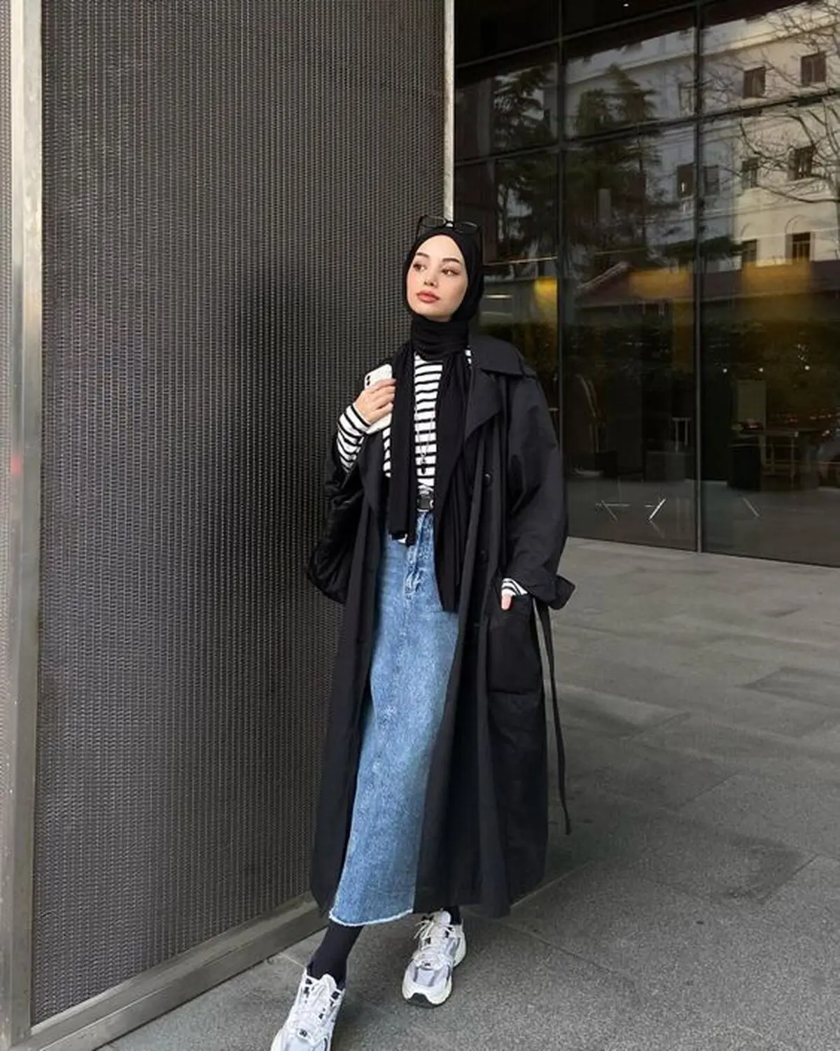 استایل با دامن جین