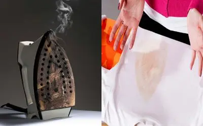 لکه‌ های سوختگی اتو رو از بین ببر/ این ترفندها لباستو نجات میده که کمتر کسی میدونه