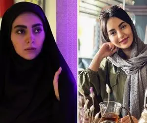 مهشید جوادی با یه دسته گل هیکلی چه پُزی میاد آتیشی؛ تو چشاش جهت خاص بازی خال کاشتید!