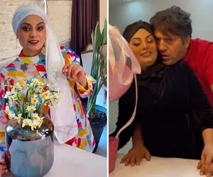 درخواست ناجور "صبا راد" از صدا سیما؛ ژستِ اونور آبی خانوم با آقا واسه دیده شدن!
