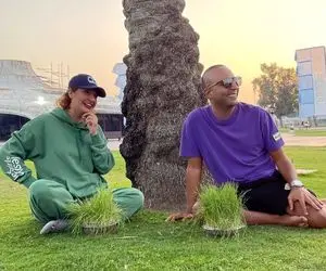 (عکس) مهناز افشار و آرش وسط جنگل!