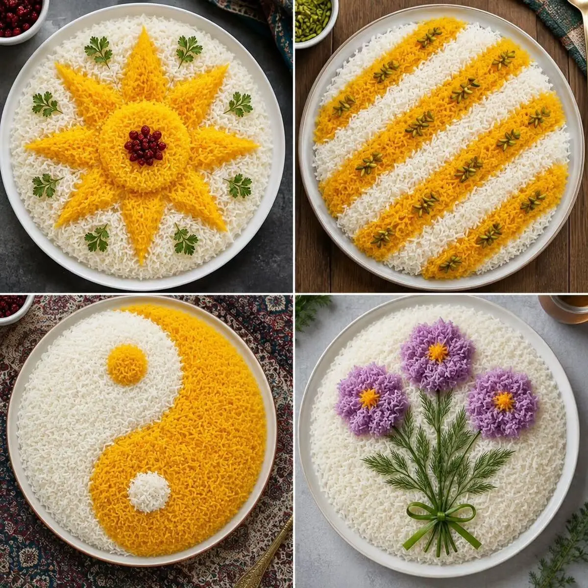 تزیین برنج