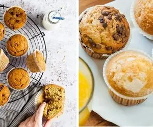 طرز تهیه مافین وانیلی ساده / یه شیرینی جذاب با پف زیاد که هرچی دلت بخواد خوشمزست