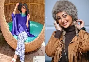آنالیز استایل های خاص نفیسه روشن غوغا کرد؛ از بامبر صورتی تا پوشیدن فرش و برج آزادی