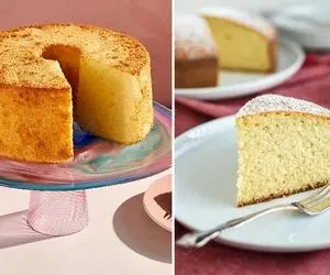 طرز تهیه کیک دو تخم مرغی / یه کیک خونگی ساده که خیلی پف میکنه و طعم خوبی داره