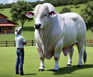 گاوهای باورنکردنی؛ گاو ماده سفید سیارو با تغییر ژن عضله ای و بعد مسابقه سلاخی میکنن