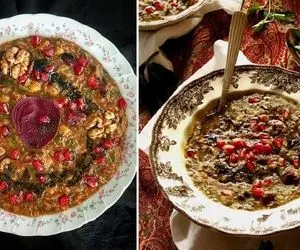 طرز تهیه آش انار مخصوص شب یلدا / یه غذای سنتی خوش آب و رنگ که حرف نداره