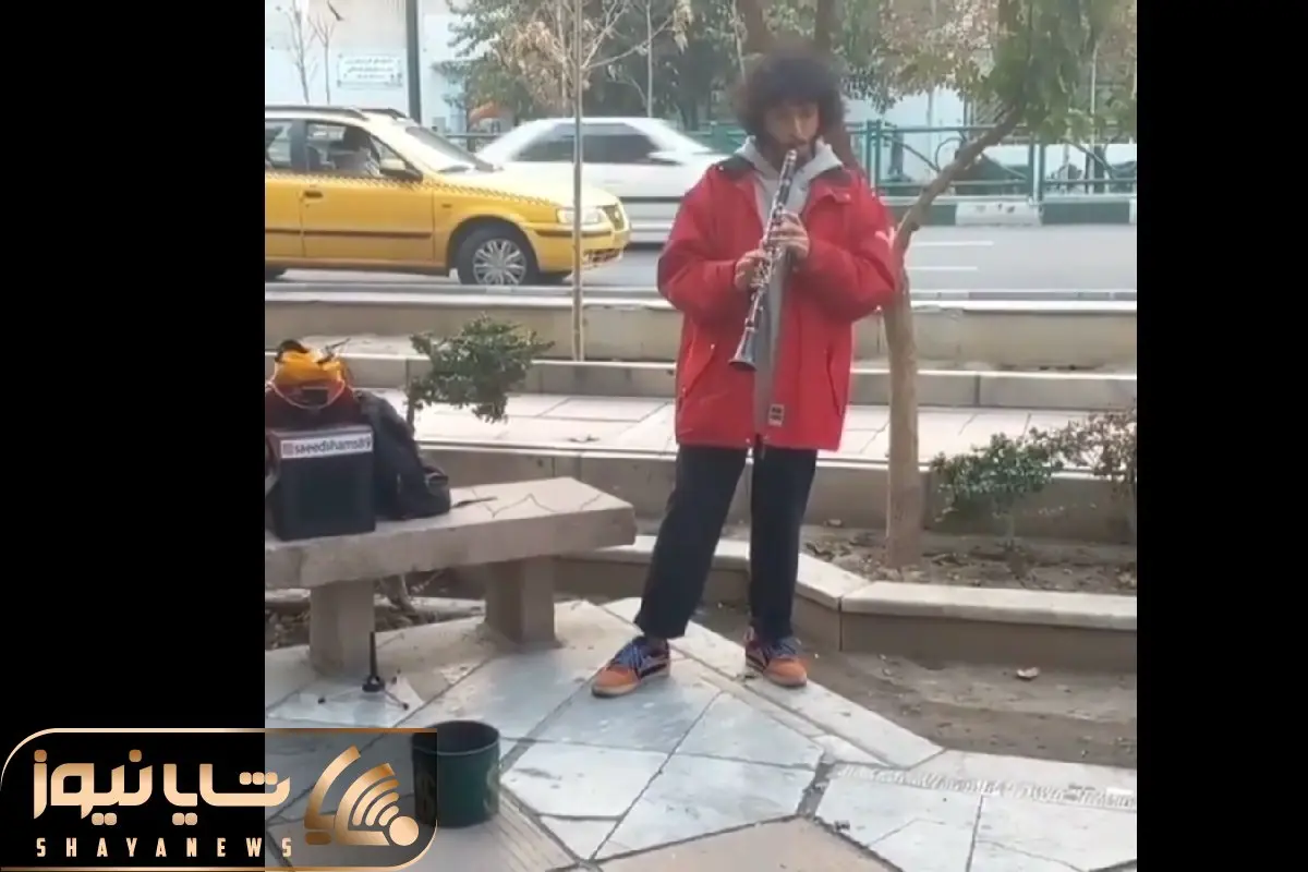 آواز خیابانی؛ ببینید این جوون مو فرفری چطور با ساکسیفون مردم و به وجد آورد!