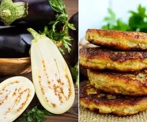 دستور پخت کوکوی بادمجون کبابی برای عاشقان بادمجون/ خیلی راحت و بشمار سه آماده میشه!