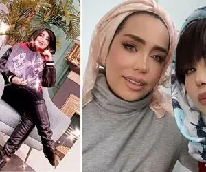 رقص و عشوه "بهنوش بختیاری"با یک مرد سالمند و حجابی که بر باد رفت! +فیلم