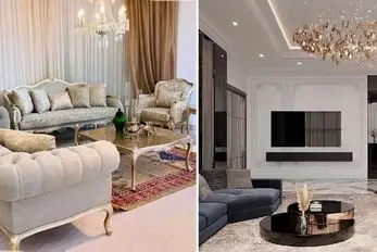 چیدمان دعوت کننده و مدرن وسایل نو عروس ایرانی؛ خانه ای با سلیقه تاپ و اصالت حفظ شده