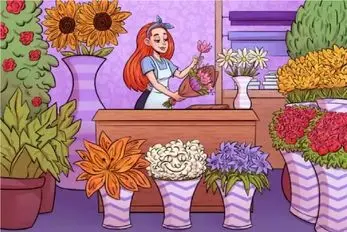 بازی فکری؛  اگه به تیزبینا گفتی زهی خیال باطل سه چهره مخفی گل فروشی شمسی خانم پیدا کن