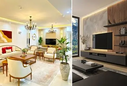 دکوراسیون ایده آل پذیرایی 55 متری؛ جزئیات لازم برای طراحی داخلی کلاسیک و مدرن شکیل