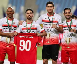 (عکس) حمایت ویژه ساسان انصاری از عادل فردوسی پور