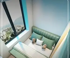 معماری خلاقانه؛ طراحی فوق مدرن اتاق خواب 3 متری با فسقل جا اما 0 تا 100 امکانات