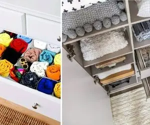 چیدمان و سازماندهی کمد کوچیک / خونت یه کف دسته دوشواری نداره همه خنزر پنزرا جا میشن