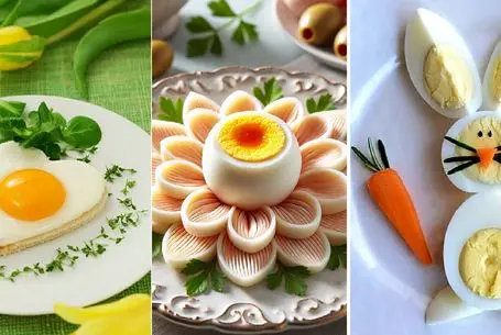 ایده های خلاقانه؛ وقتی تخم مرغ با سلیقه کدبانو قراره سرو بشه میشه یه اثر هنری