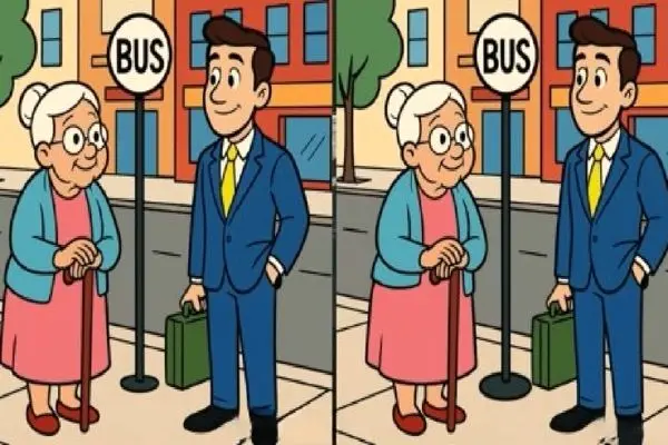 بازی فکری؛ اگه باهوشا برات سنگ تموم گذاشتن فرق بارز پیرزن و کارمند رو تو bus stop بگو