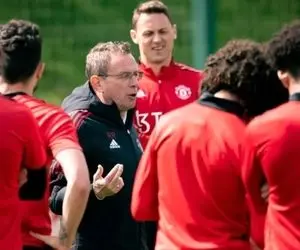 درگیری 2 بازیکن تمرین منچستر را تعطیل کرد!