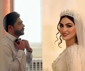 آواز شاد/ماچ و بوسه مریم مومن با مهموناش تو عروسی/به زور میکشنش تا عکس بگیرن