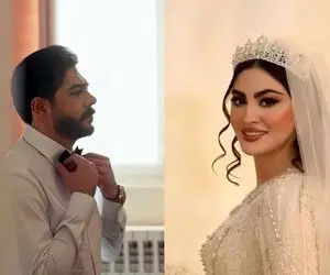 آواز شاد/ماچ و بوسه مریم مومن با مهموناش تو عروسی/به زور میکشنش تا عکس بگیرن