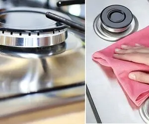 گاز استیل رو خیلی وقته تمیز نکردی؟ / ترفندهای کاربردی برای تمیز کردن و برق انداختن