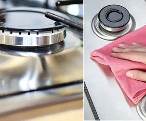 گاز استیل رو خیلی وقته تمیز نکردی؟ / ترفندهای کاربردی برای تمیز کردن و برق انداختن