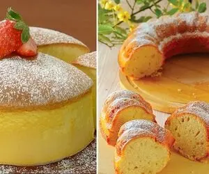 طرز تهیه کیک ساده با ماست / یه دستور فوق العاده؛ بافت اسفنجی و نرم با پف زیاد