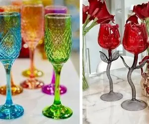 انواع لیوان پایه دار | واسه داشتن یه میز لاکچری ظروف درست حسابی هم لازمه خانوم