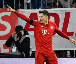 (ویدیو) گل برگردون فوق العاده لواندوقسکی در بازی بایرن مونیخ و دیناموکیف