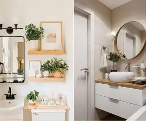 آینه مناسب سرویس بهداشتی کوچک/ 10 ترفند واسه اینکه دستشویی رو به  شاهکار تبدیل کنی