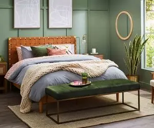 با ترکیب رنگی مناسب اتاق خواب رو شاهانه بچین؛ بیخیال کرم قهوه ای کلی انتخاب جذاب داری