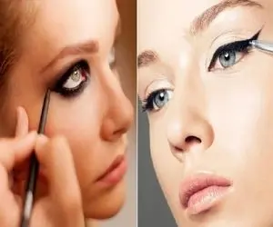 ترفند درشت کردن چشم با میکاپ / حقه ی کره ای ها برای این که چشم های بادومیشون آهویی شه