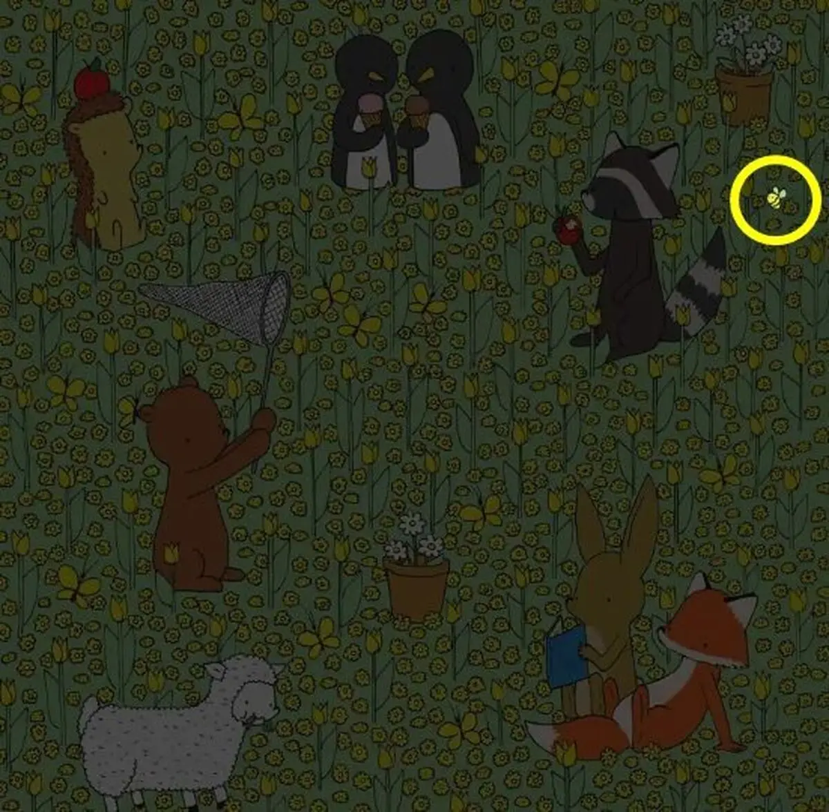 picture-puzzle-brain-teaser-spot-hidden-bee-in-11-seconds-solved