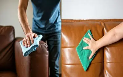 چطوری مبل چرمتو تمیز کنی بدون دردسر و خرج اضافه؟/ بدون این نکات مبلت زود خراب‌تر میشه