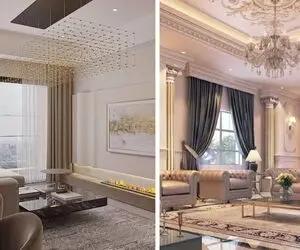 طراحی داخلی خانه 160 متری سه خواب؛ نمونه پلان شیک با سیرکولاسیون لاکچری و منطقی