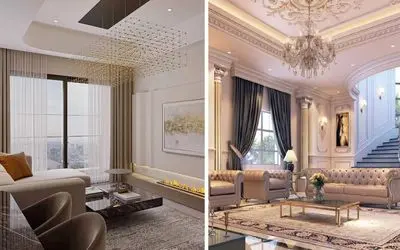 طراحی داخلی خانه 160 متری سه خواب؛ نمونه پلان شیک با سیرکولاسیون لاکچری و منطقی