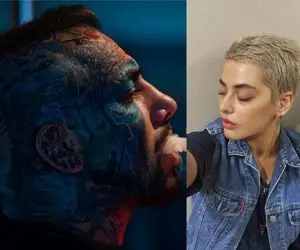 خالکوبی ریحانه پارسا و امیر تتلو همه را شگفت زده کرد!