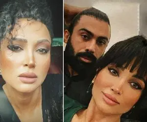 "روناک یونسی" با آرایشی غلیظ و زننده؛ ایرانیا هر جای دنیا باشن ده مَن میمالن!