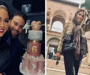 مانتوی زن بابک جهانبخش از خاک ایران دوخته شده عجیبا غریبا / تو پیجش پول خیرات میکنه!