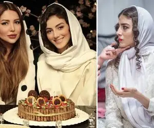 استایل توپ "پردیس پورعابدینی" با موهای خرمایی و بلندش؛ عجب سورپرایزی! کیک چوبی آخه