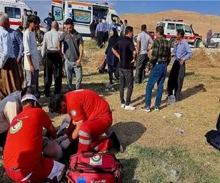 مینی‌بوس حامل دانش‌آموزان در نقده واژگون شد + جزئیات مصدومان