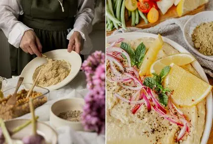 طرز تهیه حمص به سبک رستوران های لبنانی | راز بافت ابریشمی 