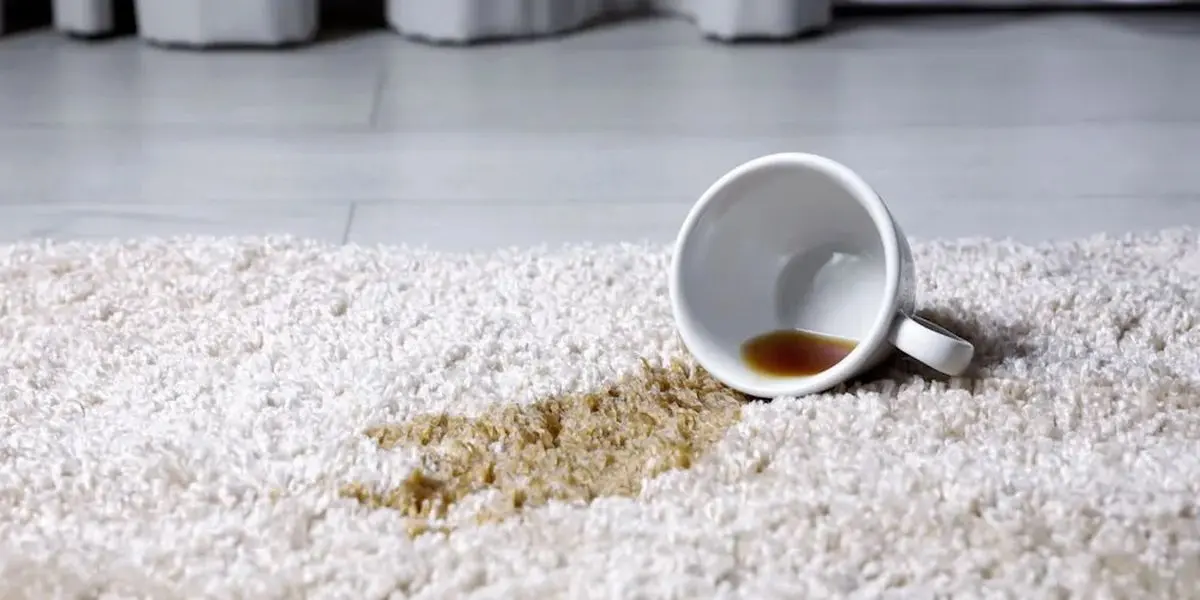 پاک کردن لکه ی چای از روی فرش