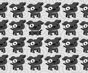 بازی فکری؛ تو 5 ثانیه سگ متفاوت رو بین سگ های دیگه پیدا کنی دیدت بیگ لایک داره