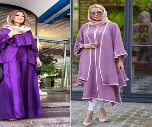 خانم گل با بنفش حسابی شیک شو؛ همه چی راجع به مانتو، شلوار و شال یا روسری ستِش
