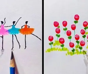 ایده های خلاقانه؛ 16 تا ایده جذاب برای نقاشی با بچه ها با گوش پاک کن چه خوشگل میکشه